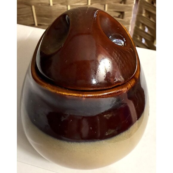 Vintage Sango Nova Brown Ceramic Lidded Jar - Picture 3 of 4